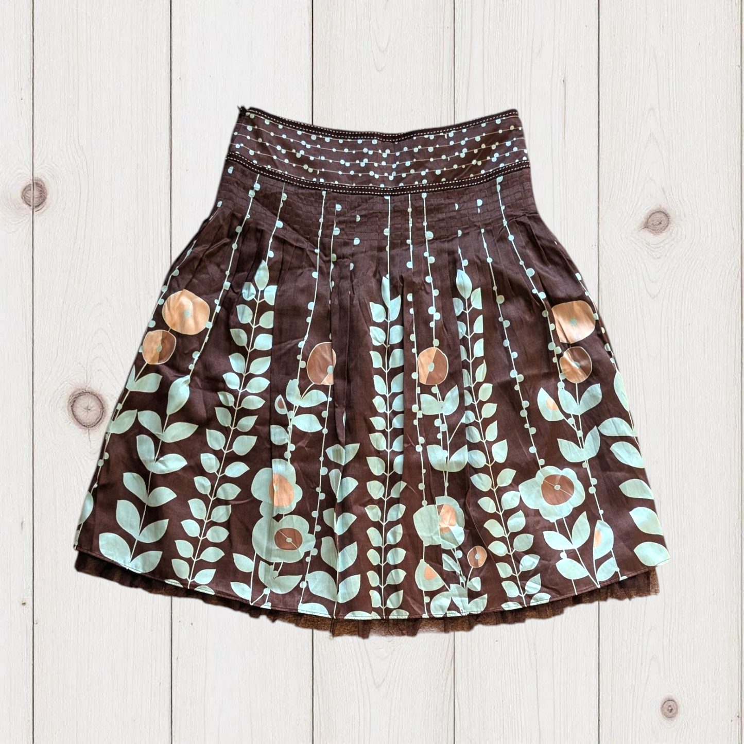 Ted Baker A-Line Silk Skirt