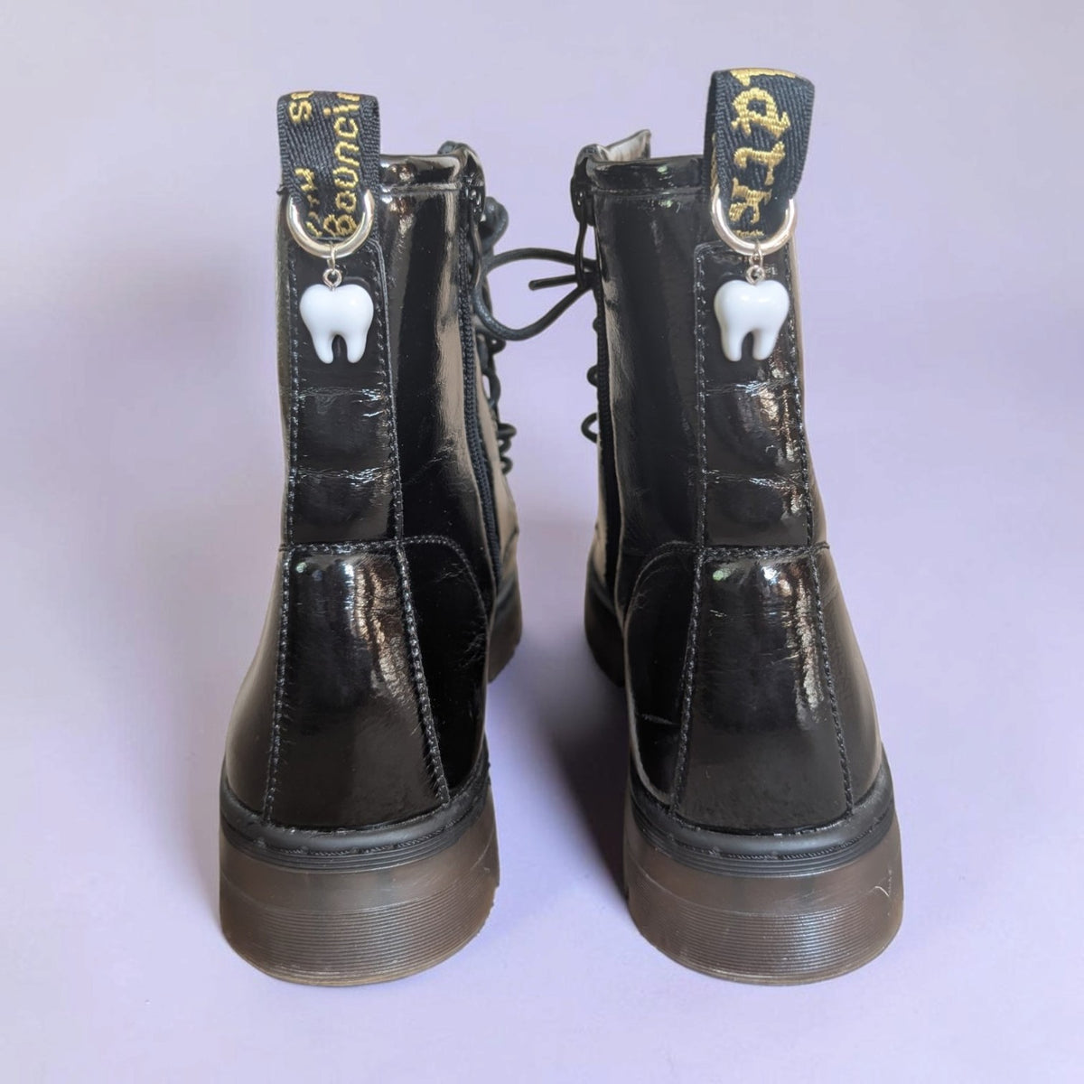 White Teeth Handmade Boot Charms