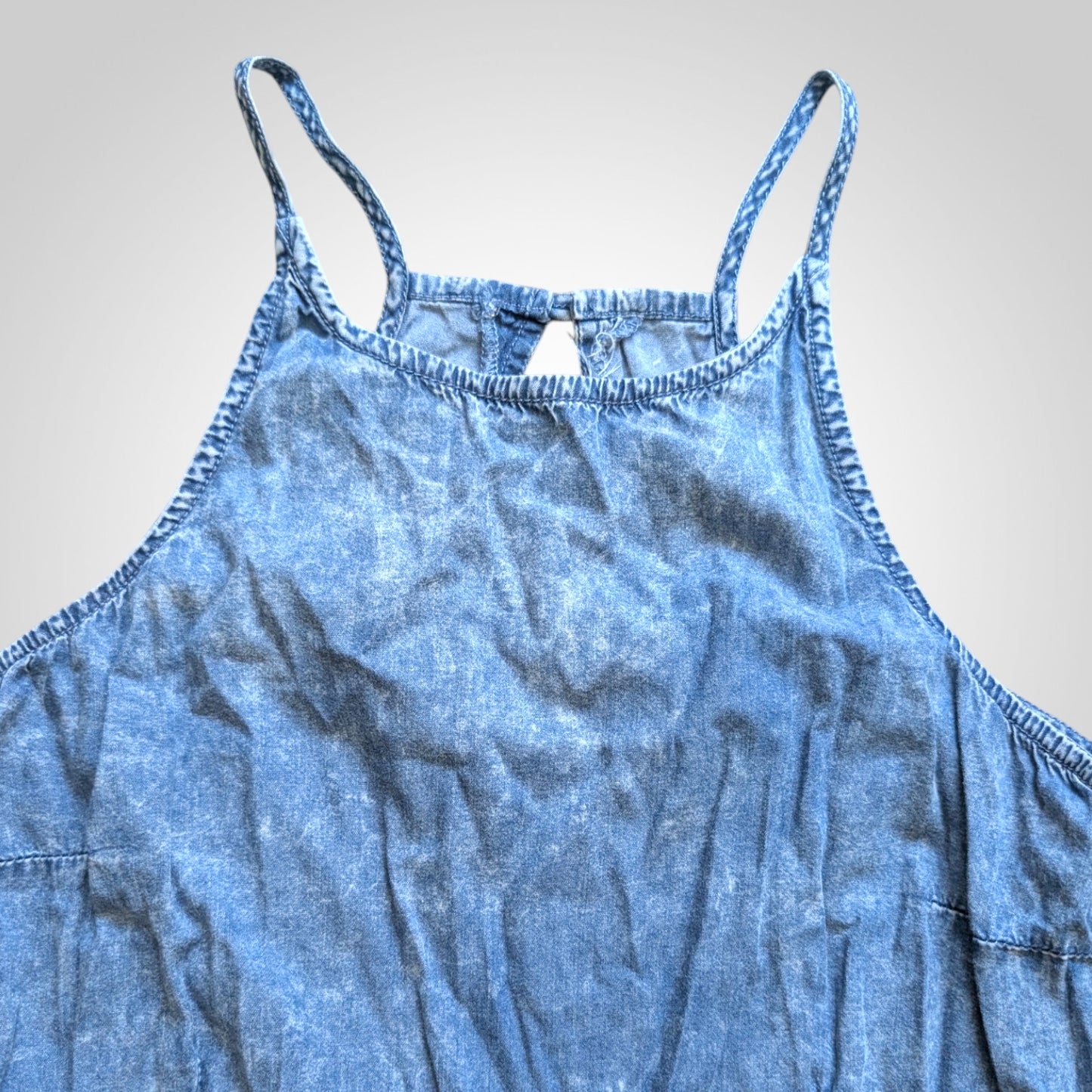 Light Blue Denim Look Sundress