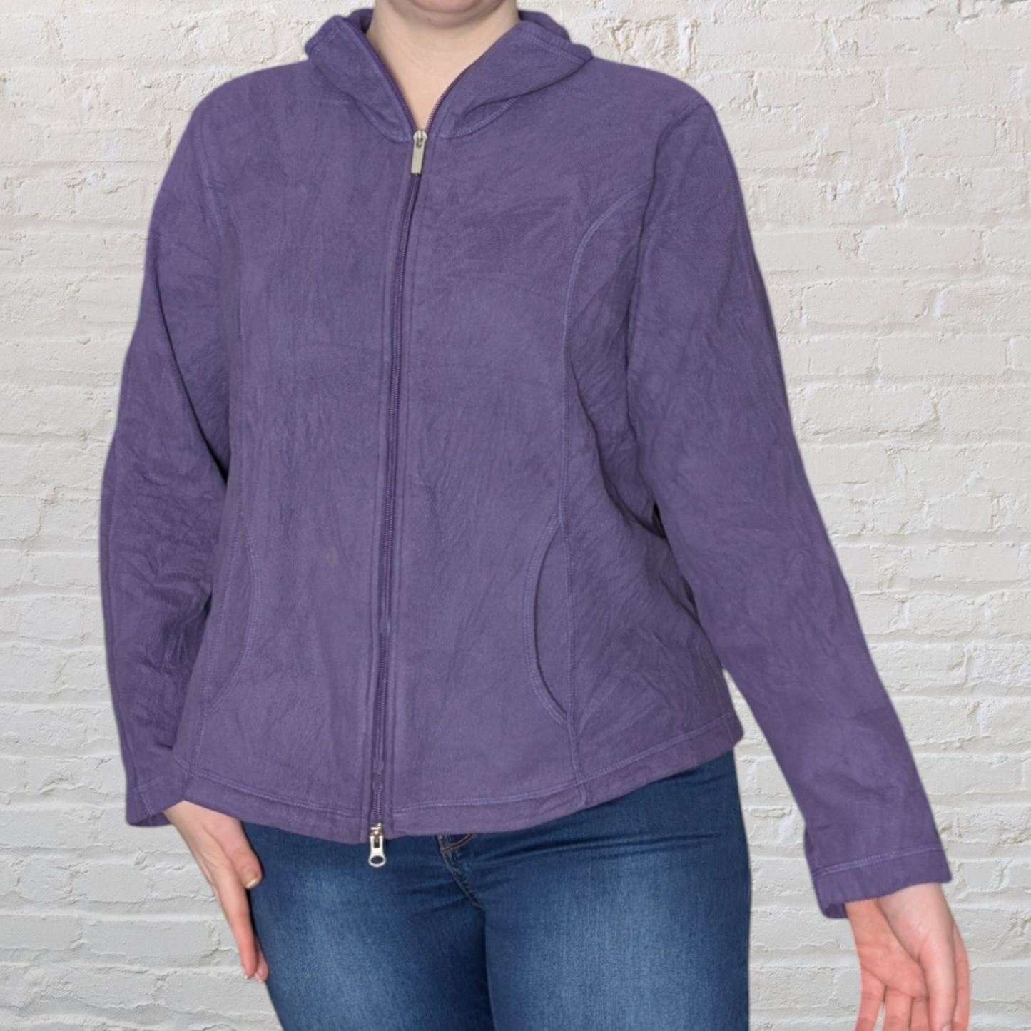 Lands End Purple Fleece