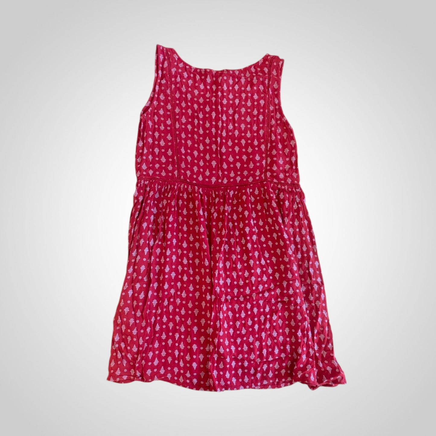 Red & White Patterned Sundress