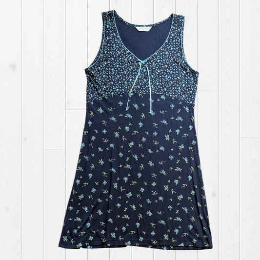 00's Navy Blue Cottagecore Dress