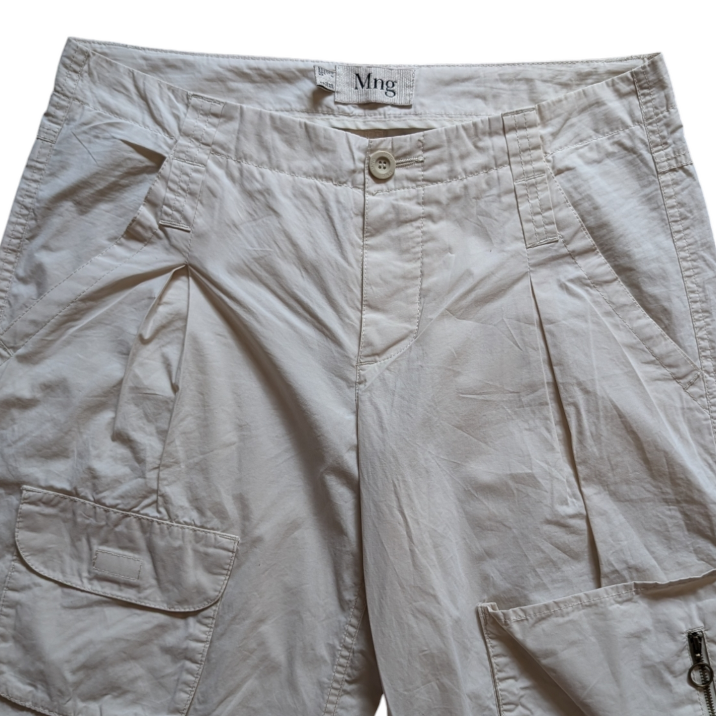 00's Cream Cargo Pants