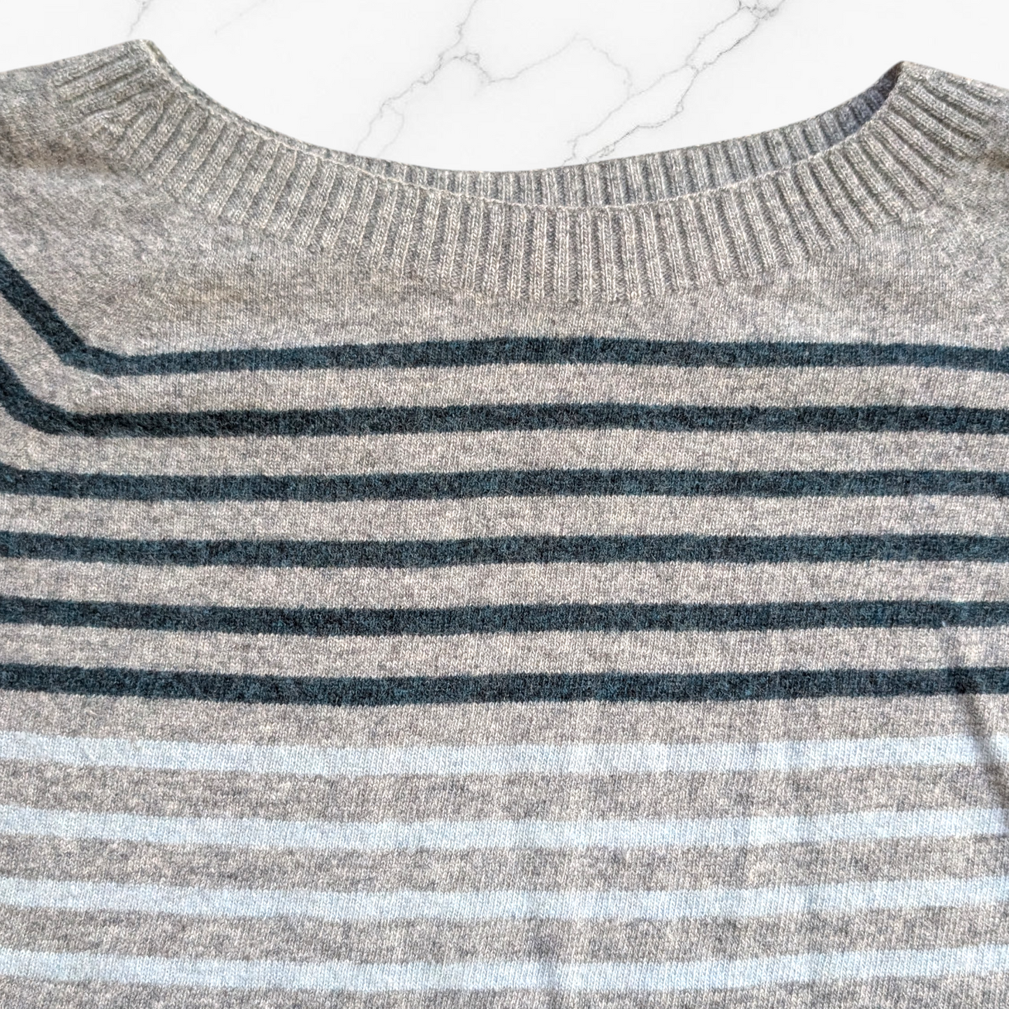Celtic & Co. 100% Lambswool Striped Crew Neck Jumper