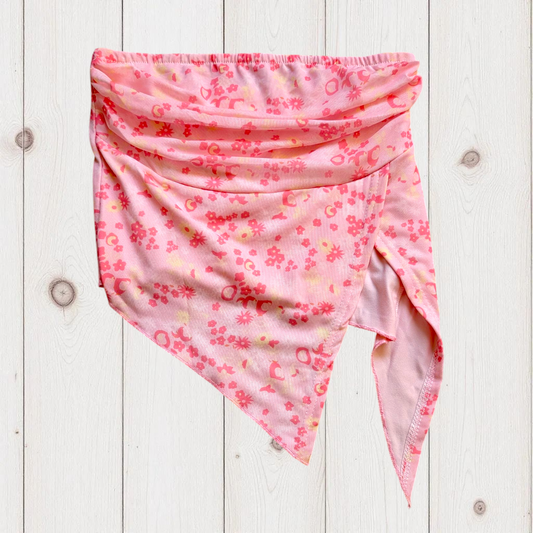 Pink Bandeau Asymmetric Top