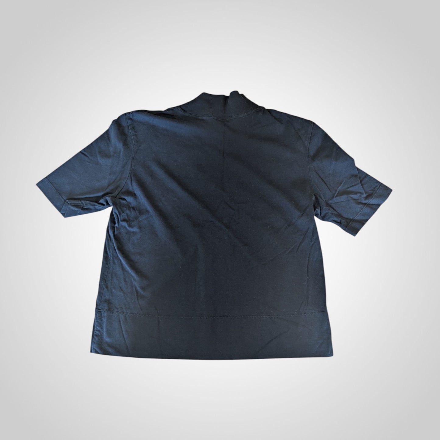Black Mock Neck T-Shirt