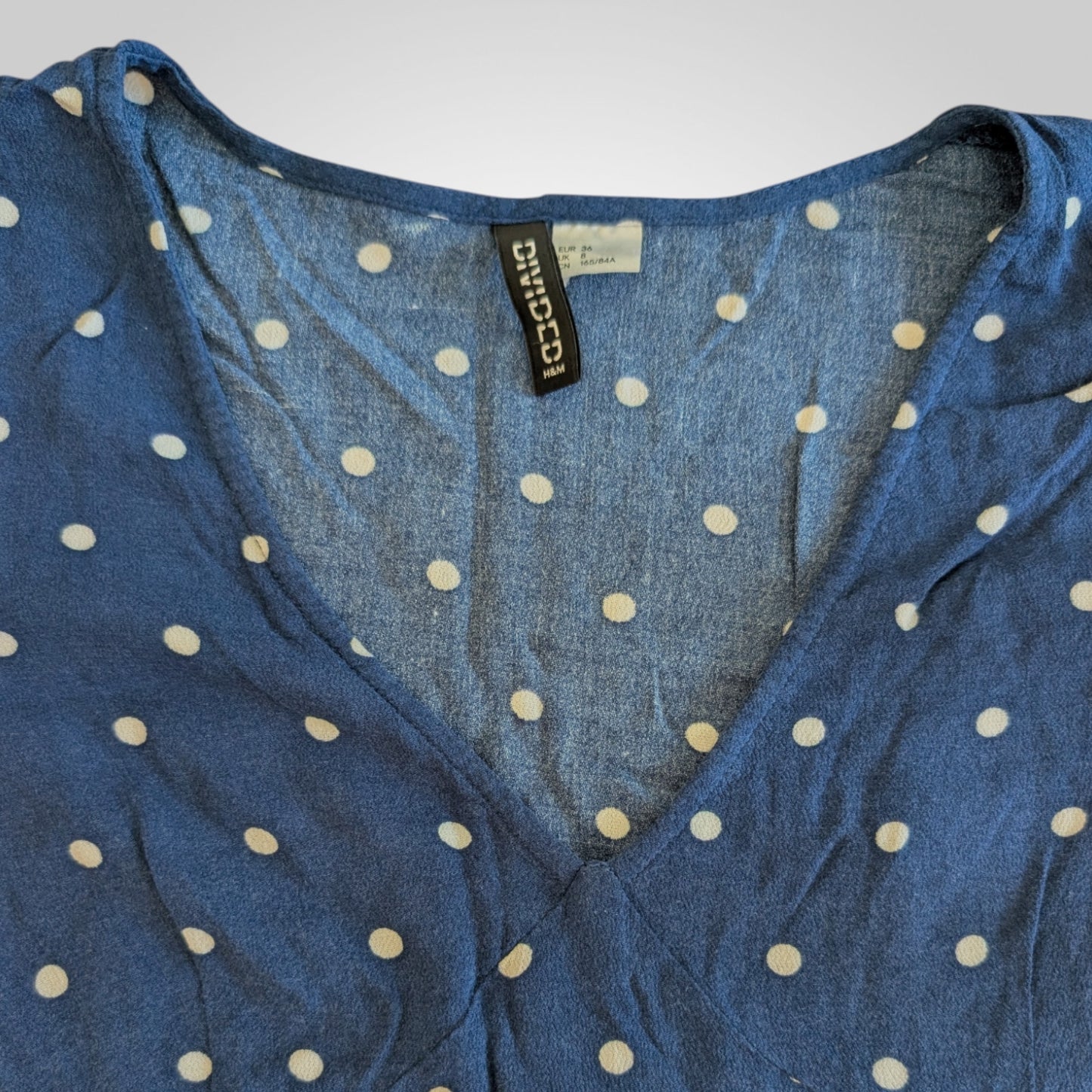 Navy Polka Dot Teadress