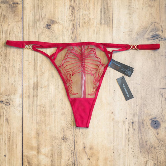 Ann Summers Red Floral G-String