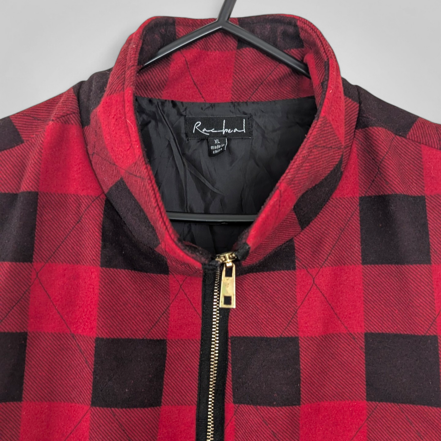 00's Grunge Checked Gilet
