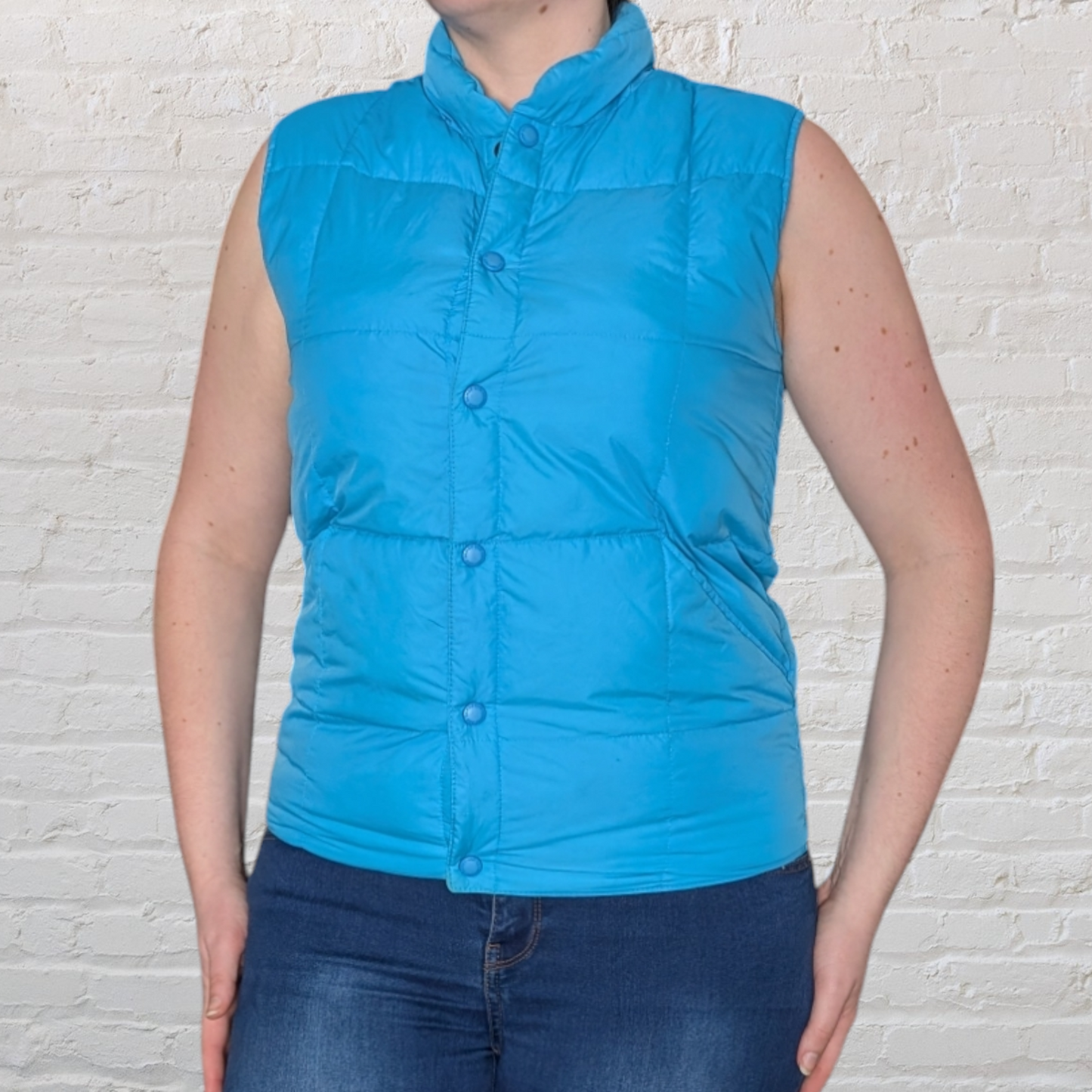 Lands End Blue Gilet