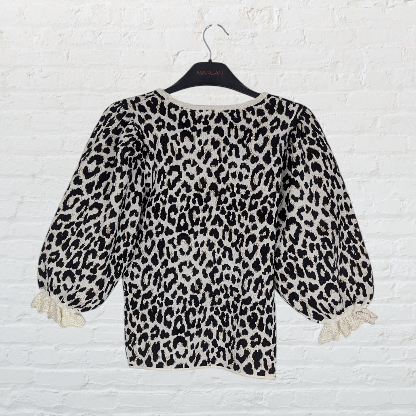 Lipsy Leopard Print Ruffle Top