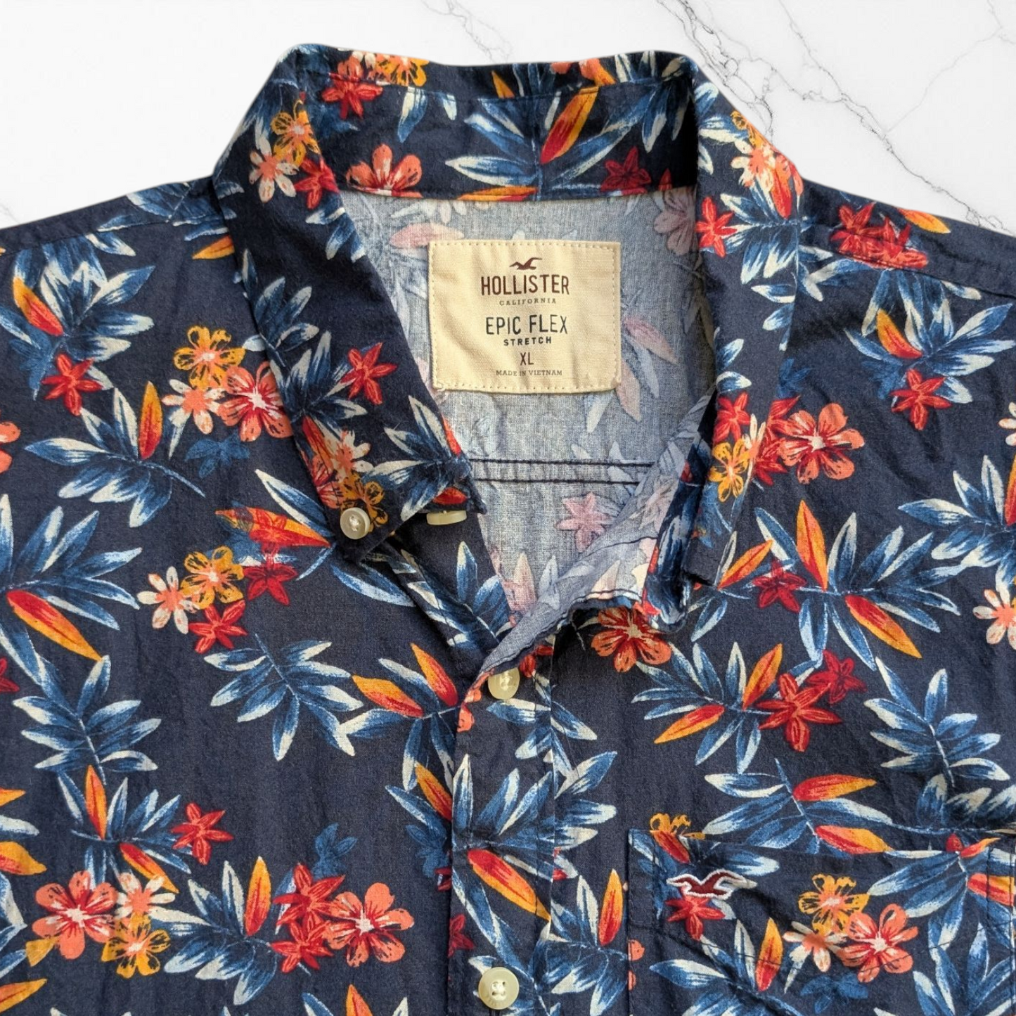 Hollister Tropical Hawaiian Shirt
