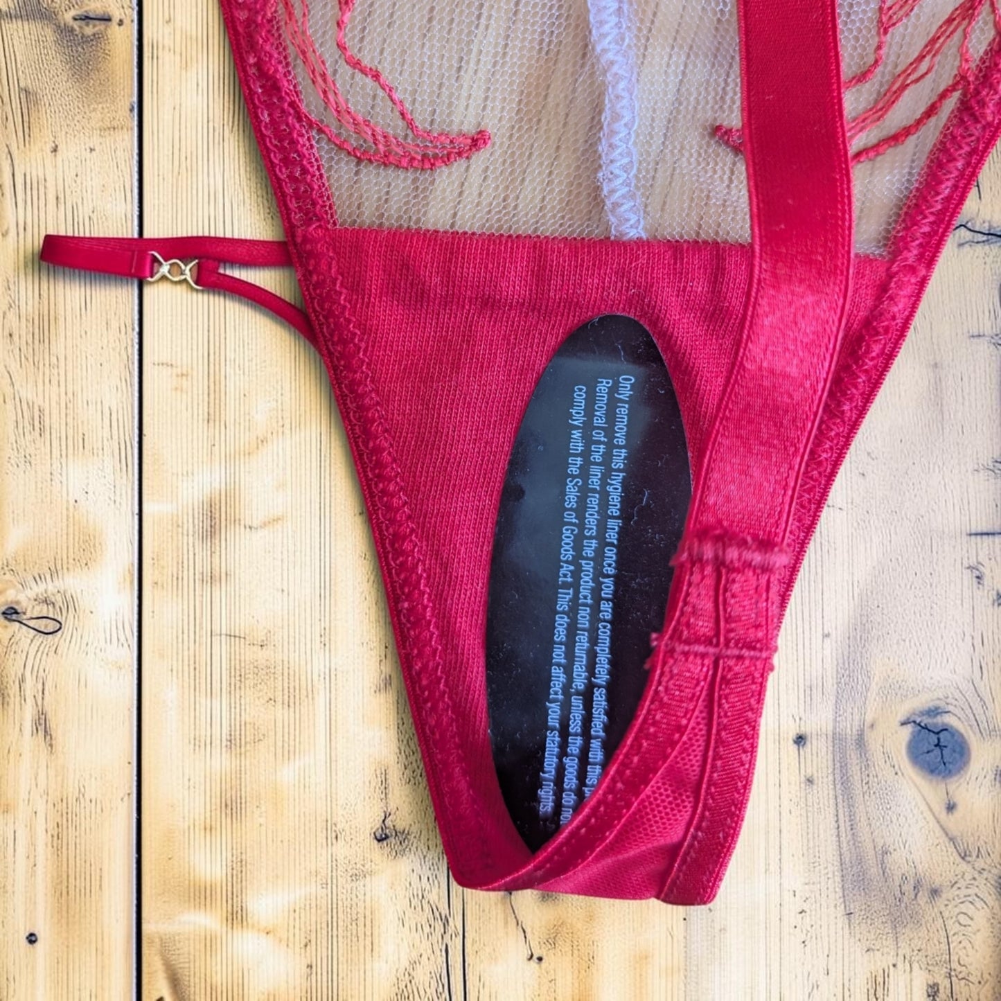 Ann Summers Red Floral G-String