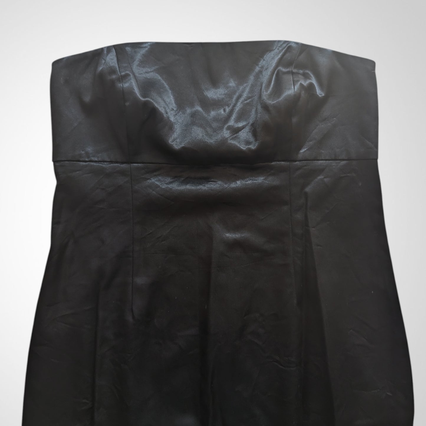 90s Black Satin Maxi dress