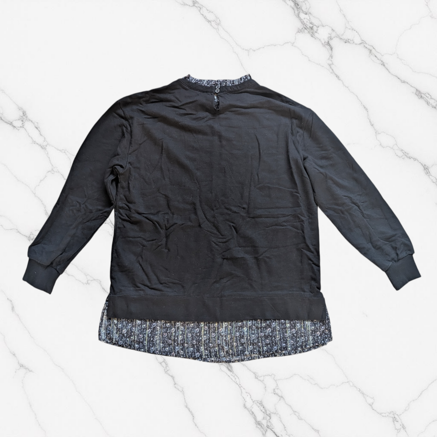 Next Black Floral Layered Look Top