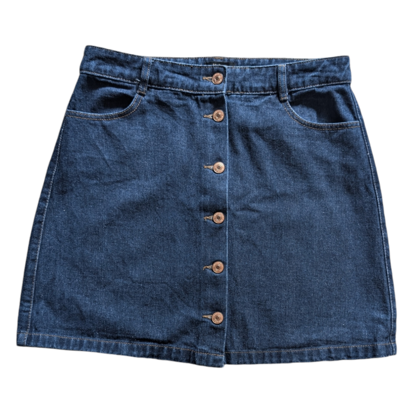 Denim Button-up Skirt