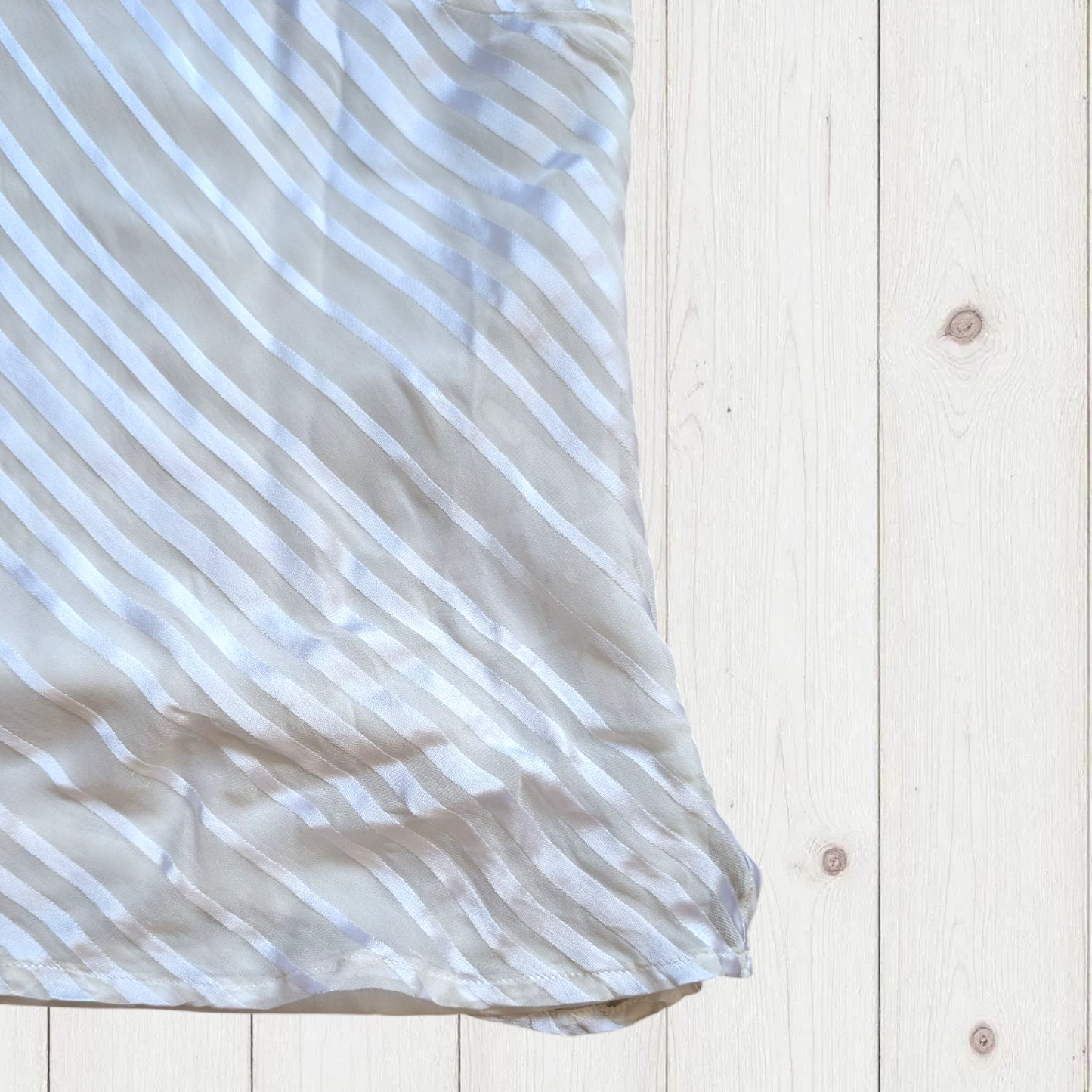 00's White Silk Blend Cami