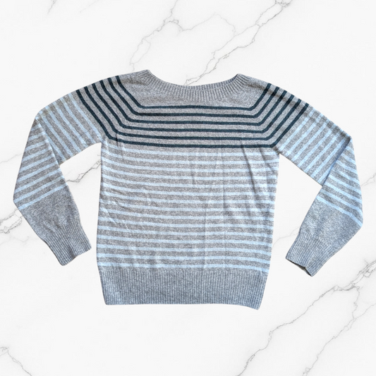 Celtic & Co. 100% Lambswool Striped Crew Neck Jumper