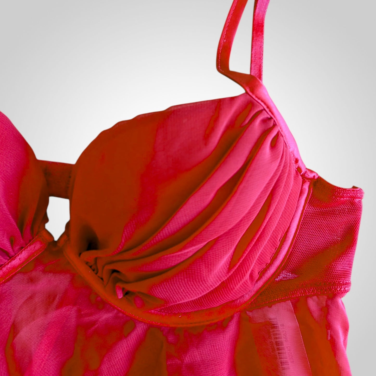 00s La Senza Red Lingerie Top