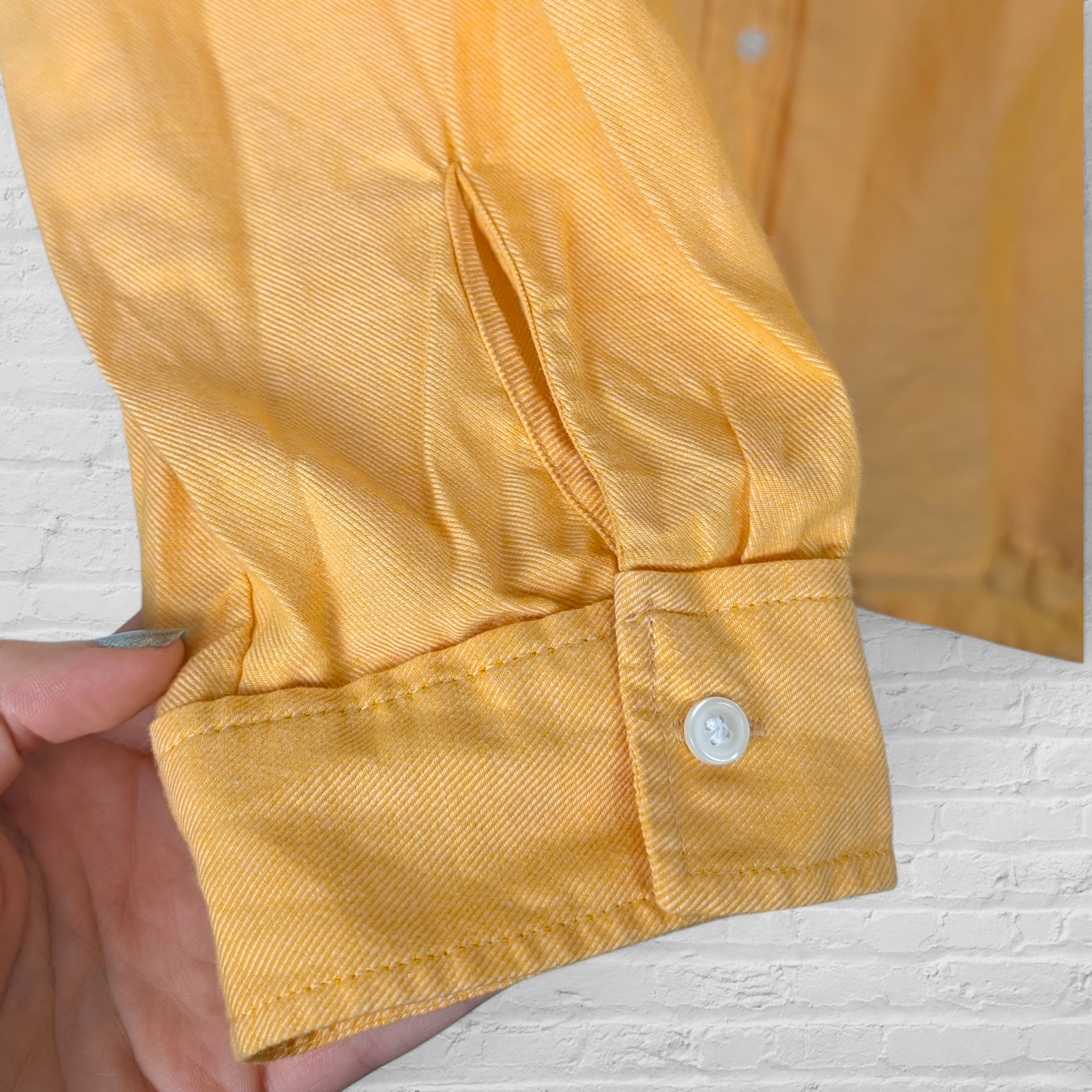 Next Yellow Orange Cotton Shirt
