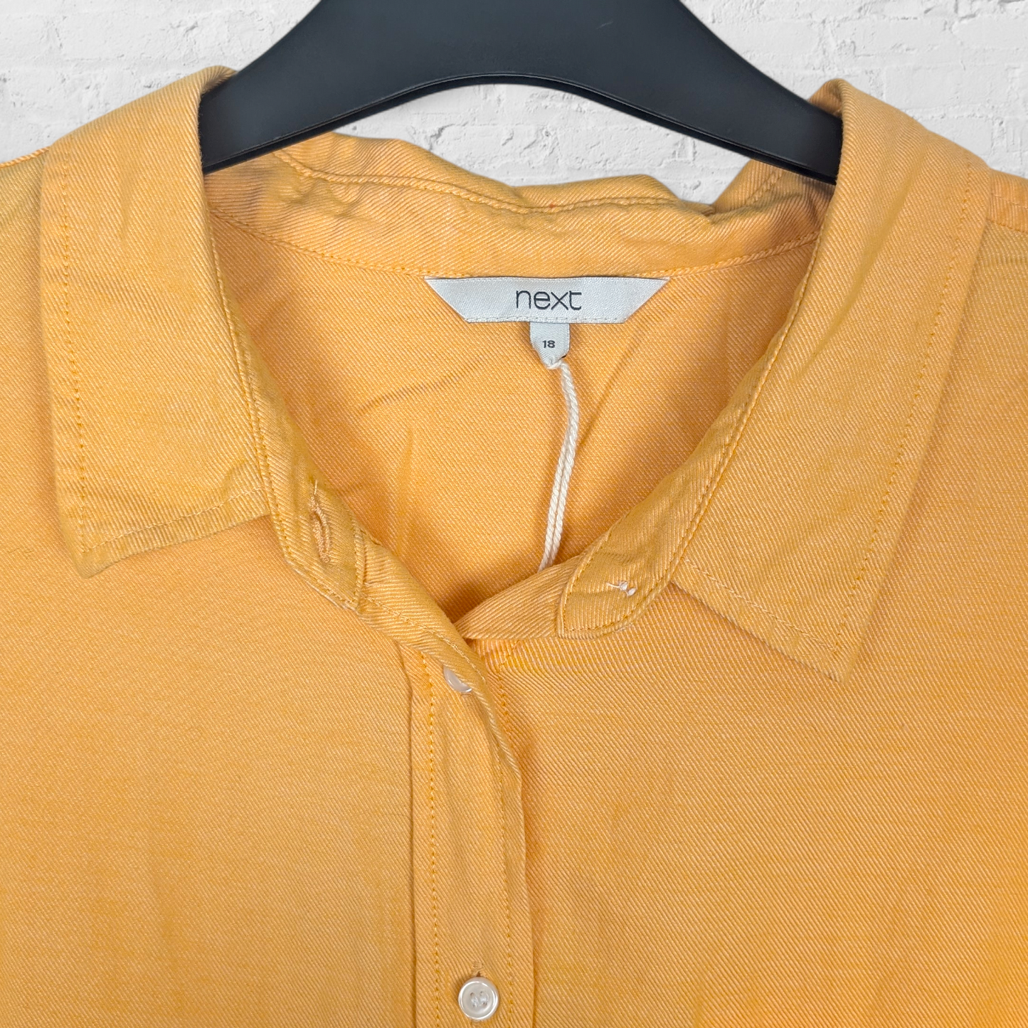 Next Yellow Orange Cotton Shirt