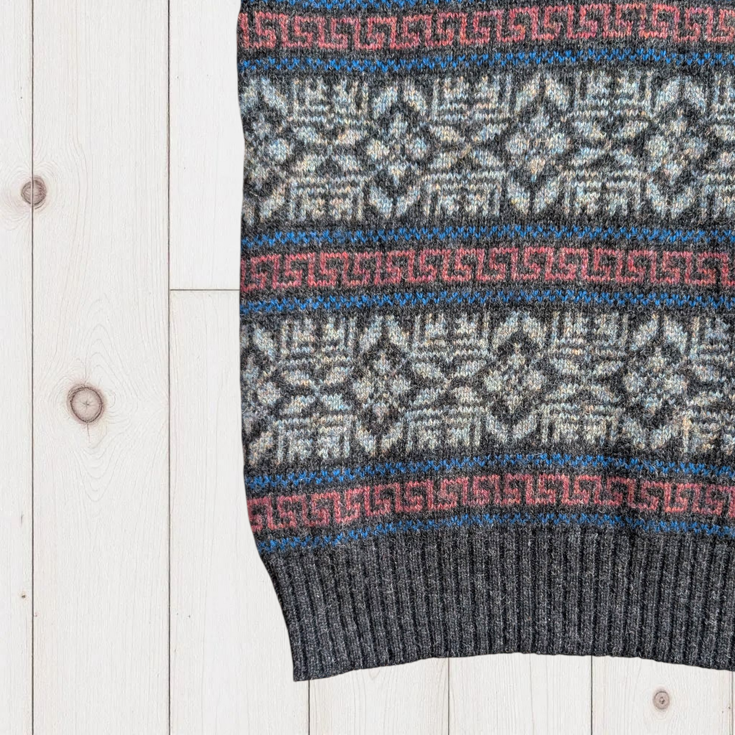 90s Vintage Patterned Jumper