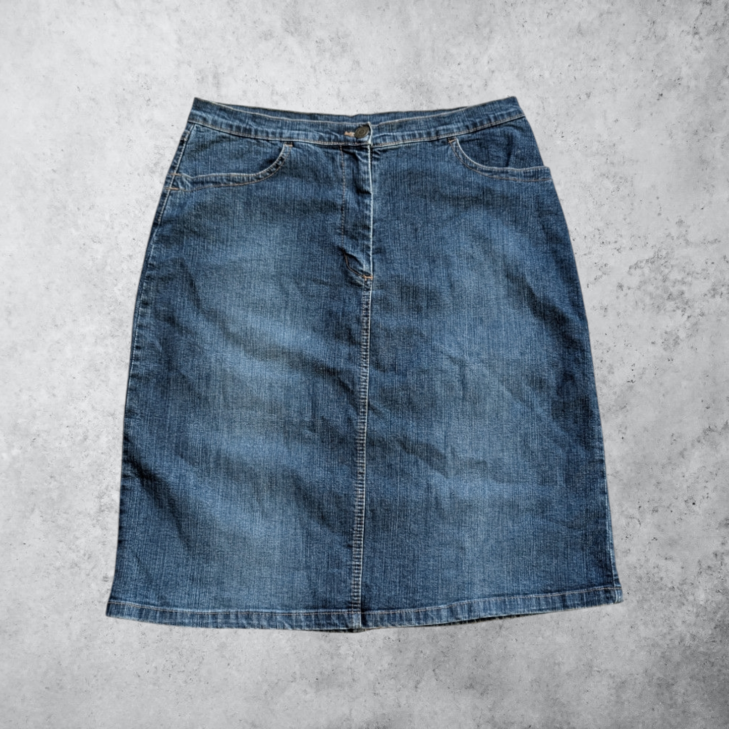 00's Denim Midi Skirt