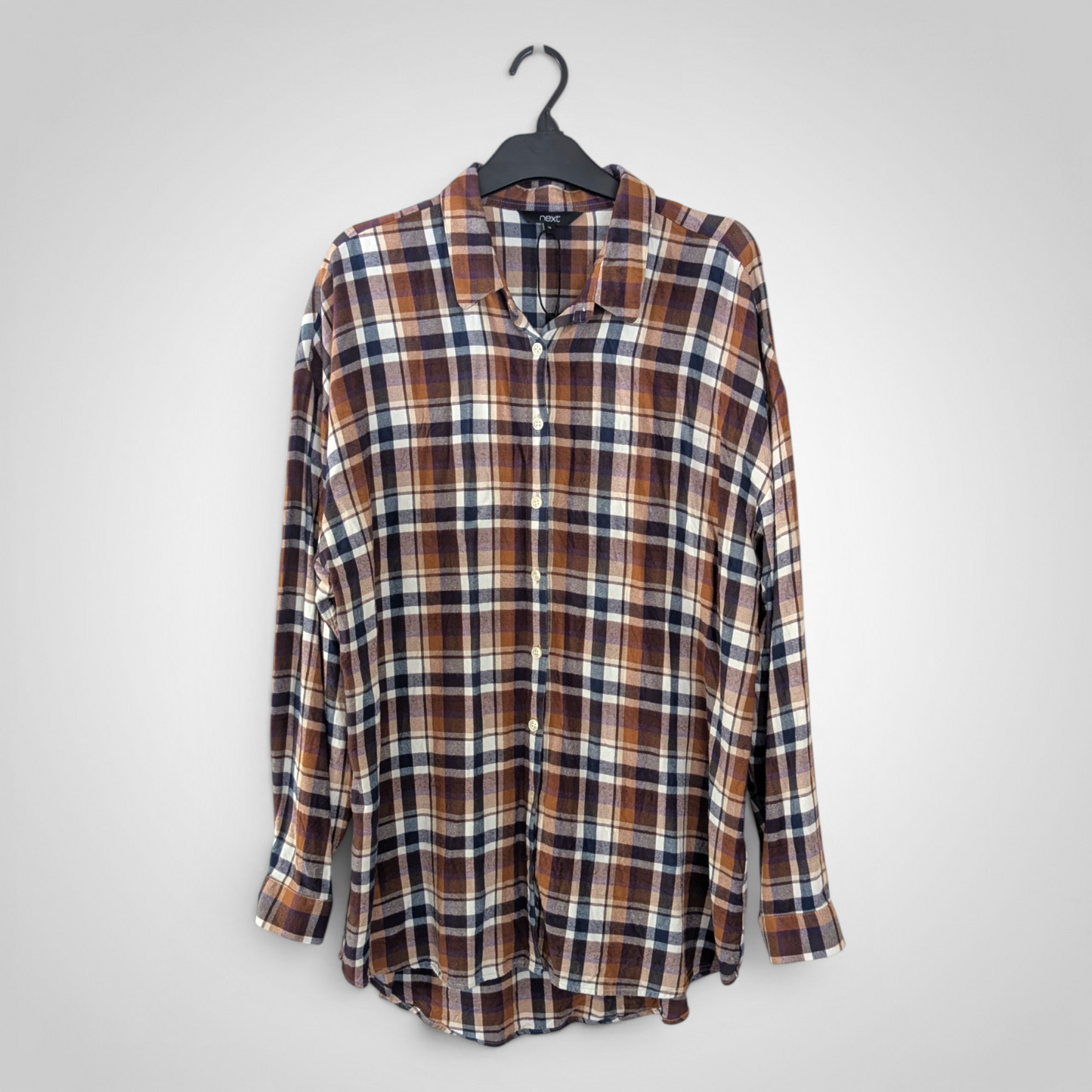 Next Brown Check Shirt