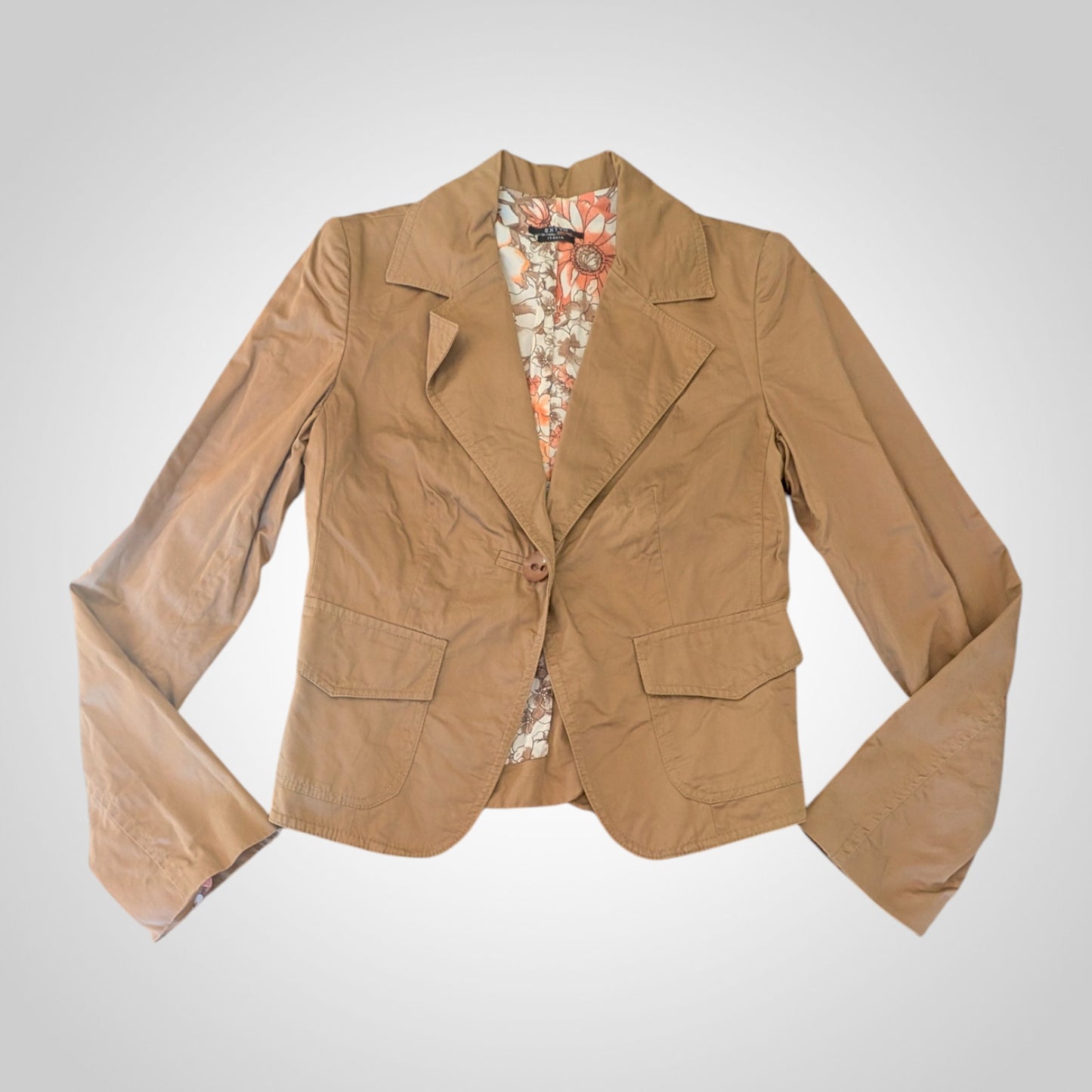 00s Italian Brown Blazer Jacket