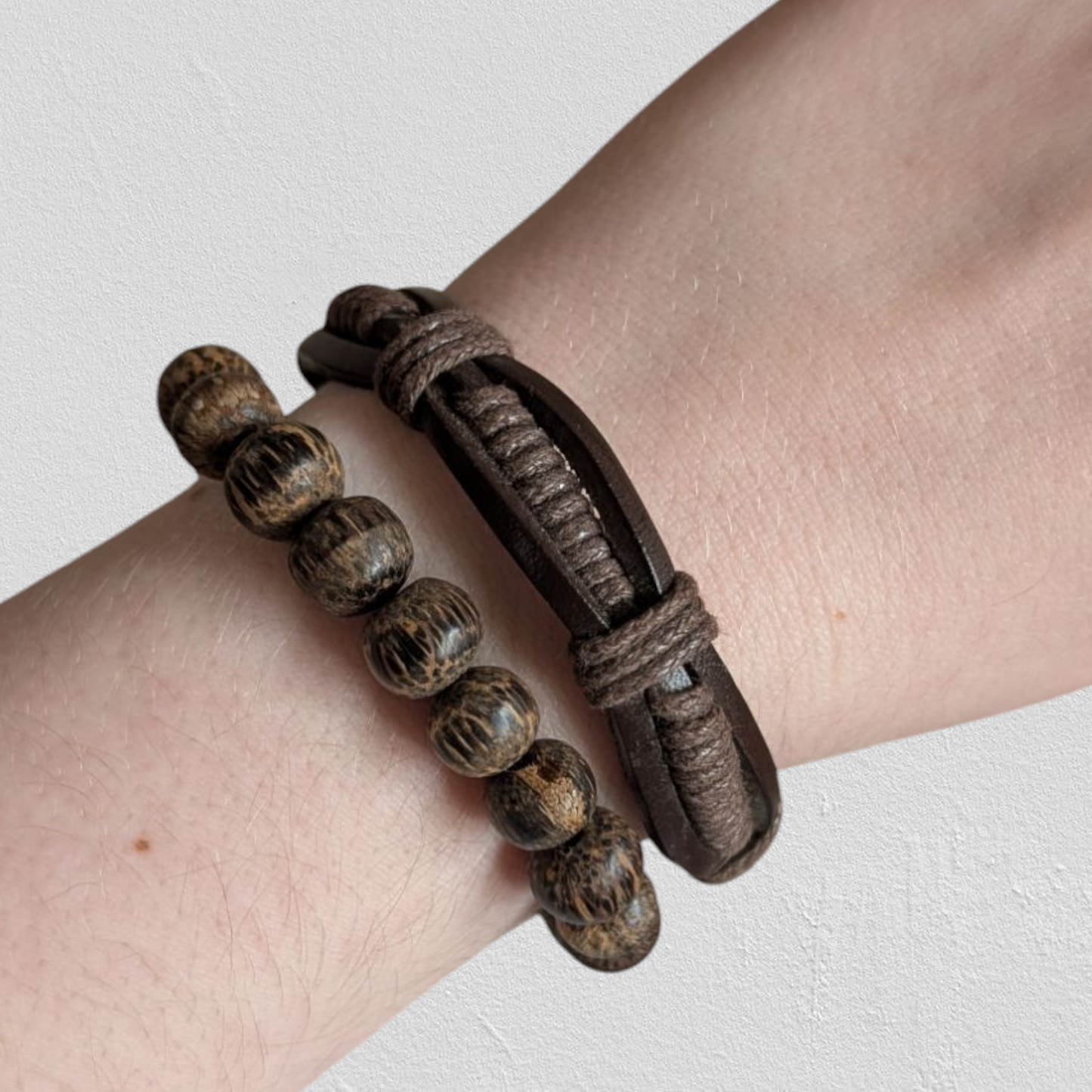 Brown Bracelet Duo