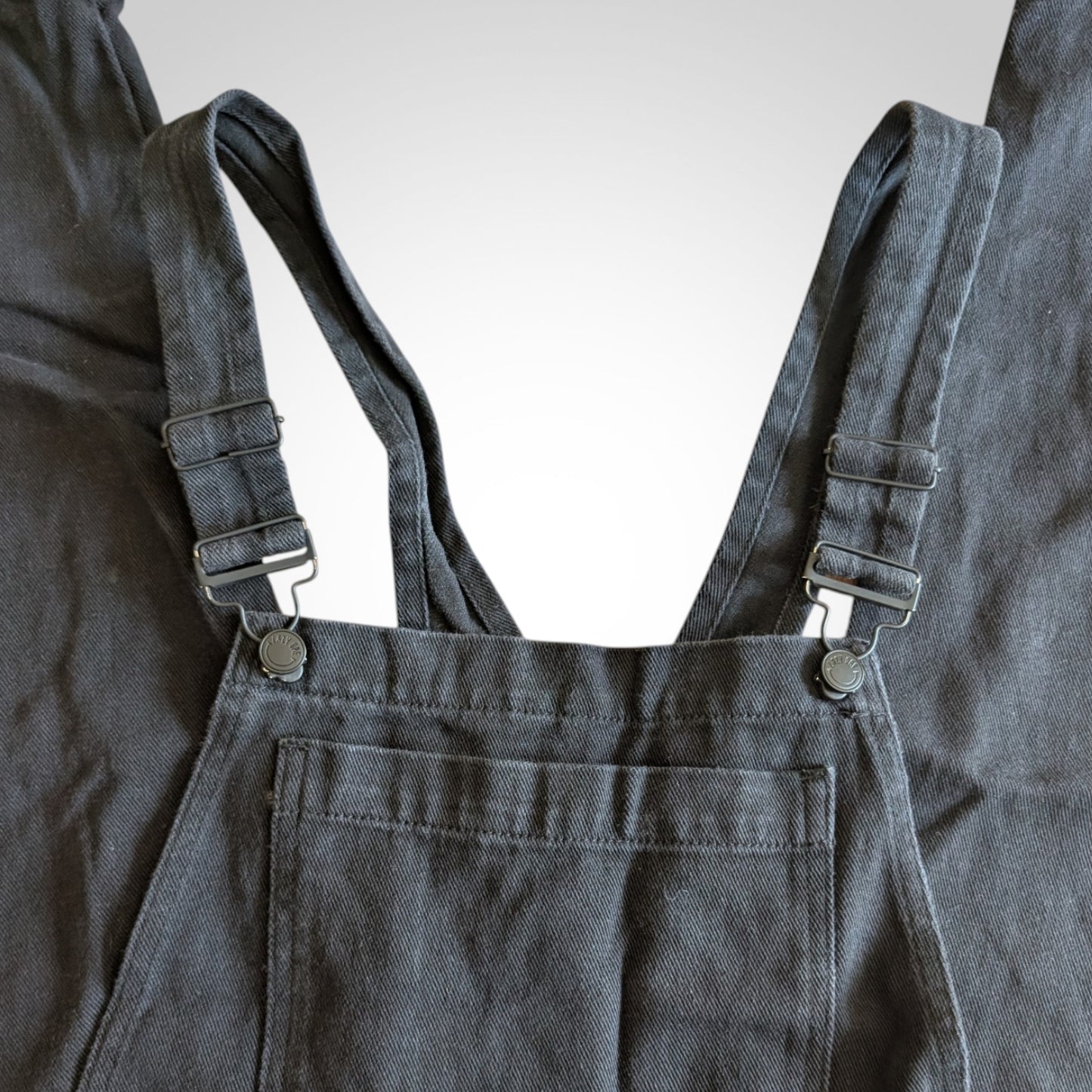 Lazy Oaf Black Denim Overalls
