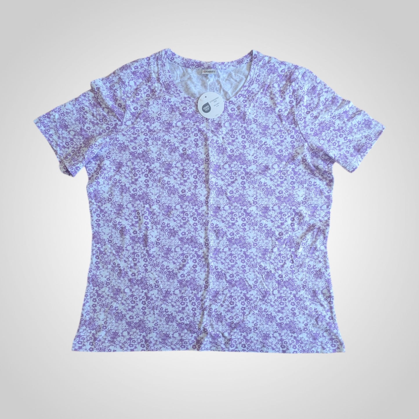 Purple Floral Print T-Shirt