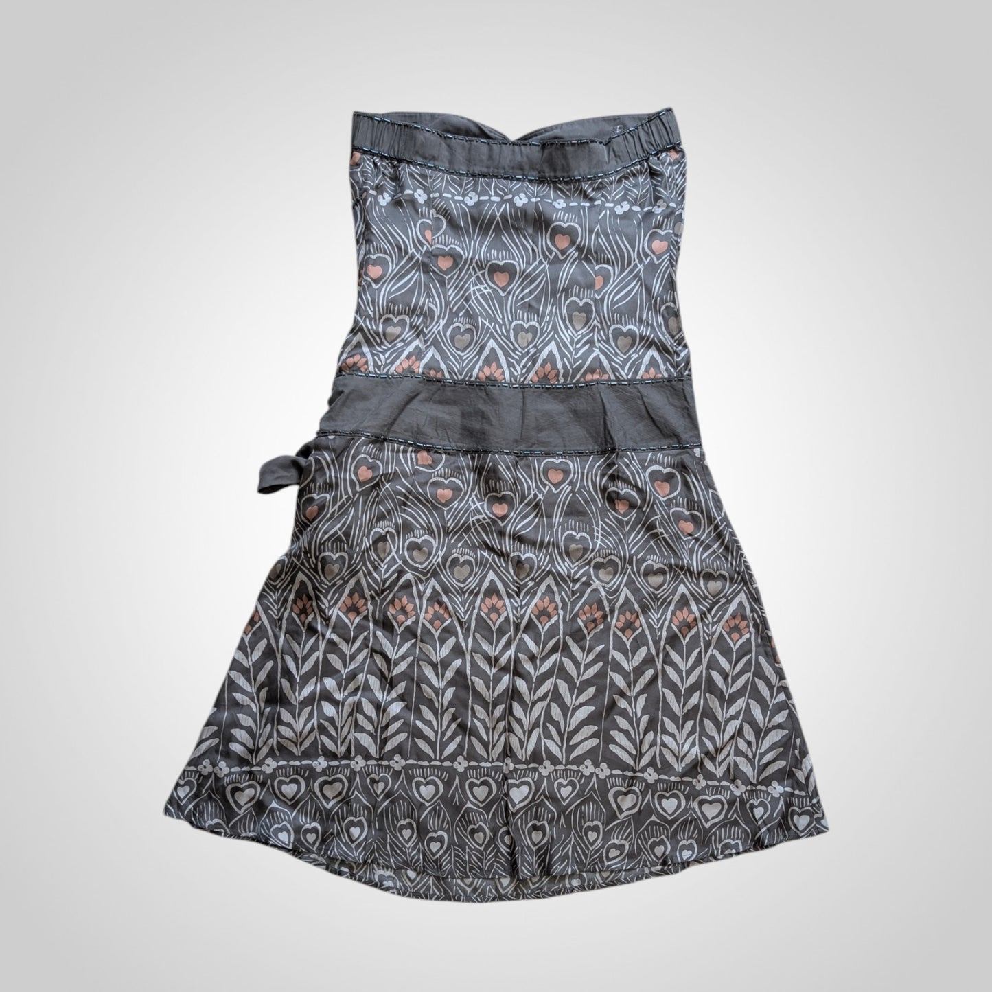 00s Ted Baker Silk Bandeau Dress