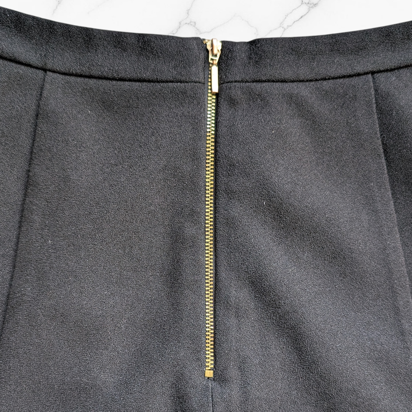 Black A-Line Mini Skirt