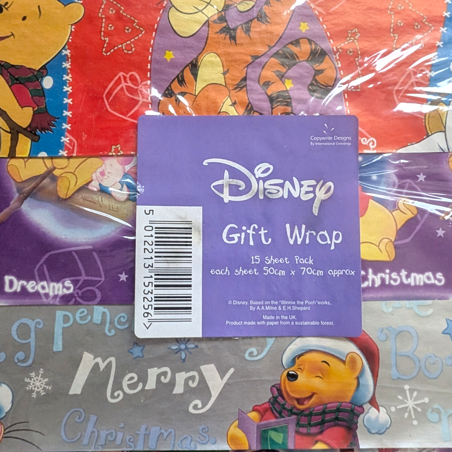 Vintage 90s Winnie the Pooh Wrapping Paper