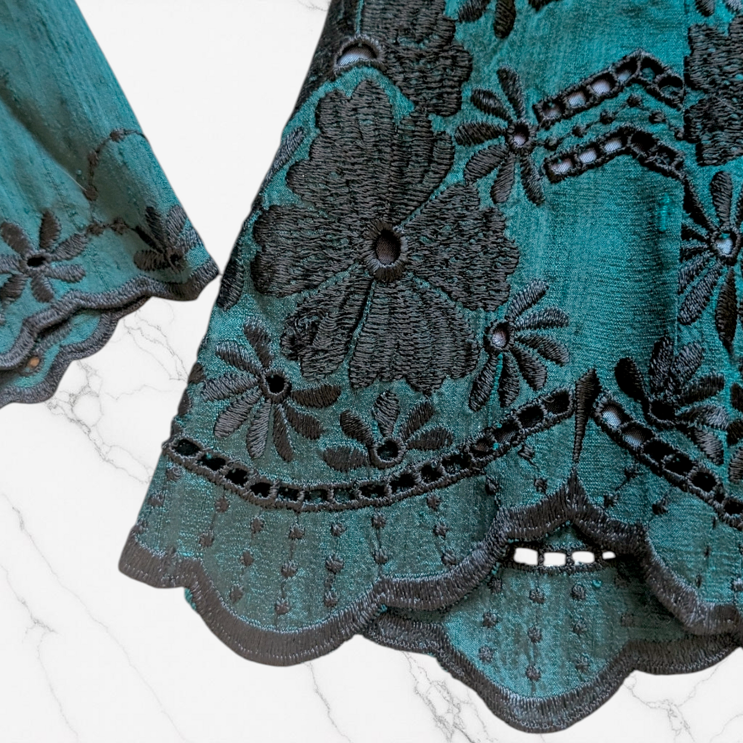 90s Whimsigoth Silk Jacket