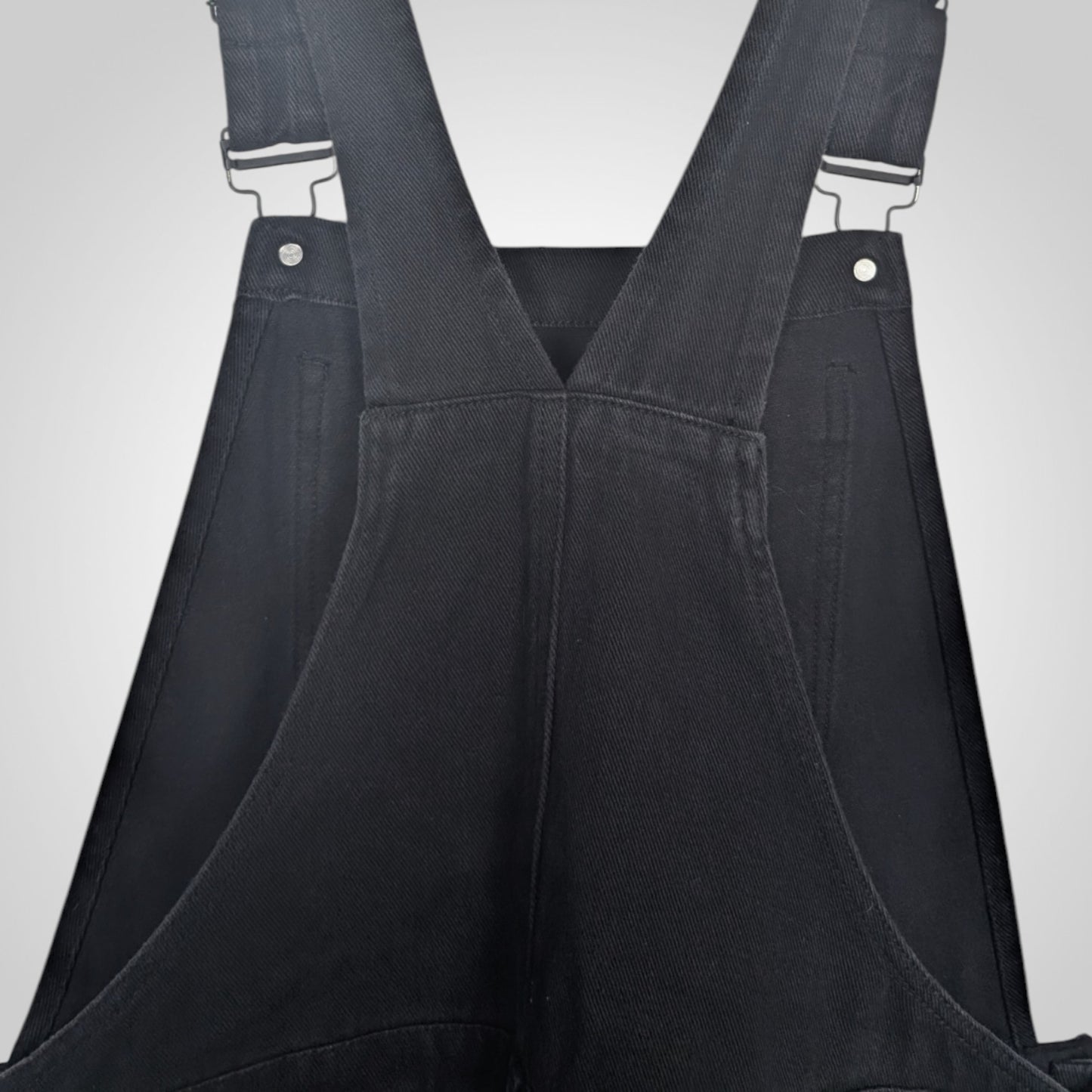 Lazy Oaf Black Denim Overalls