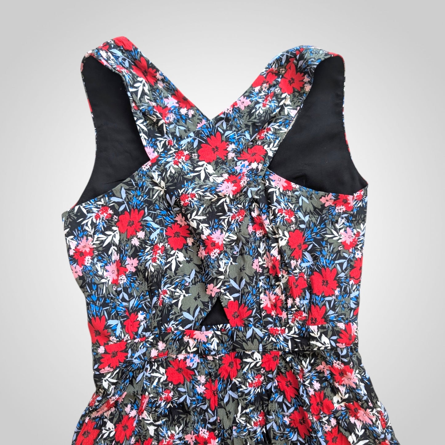 Dark Floral Crossover Playsuit