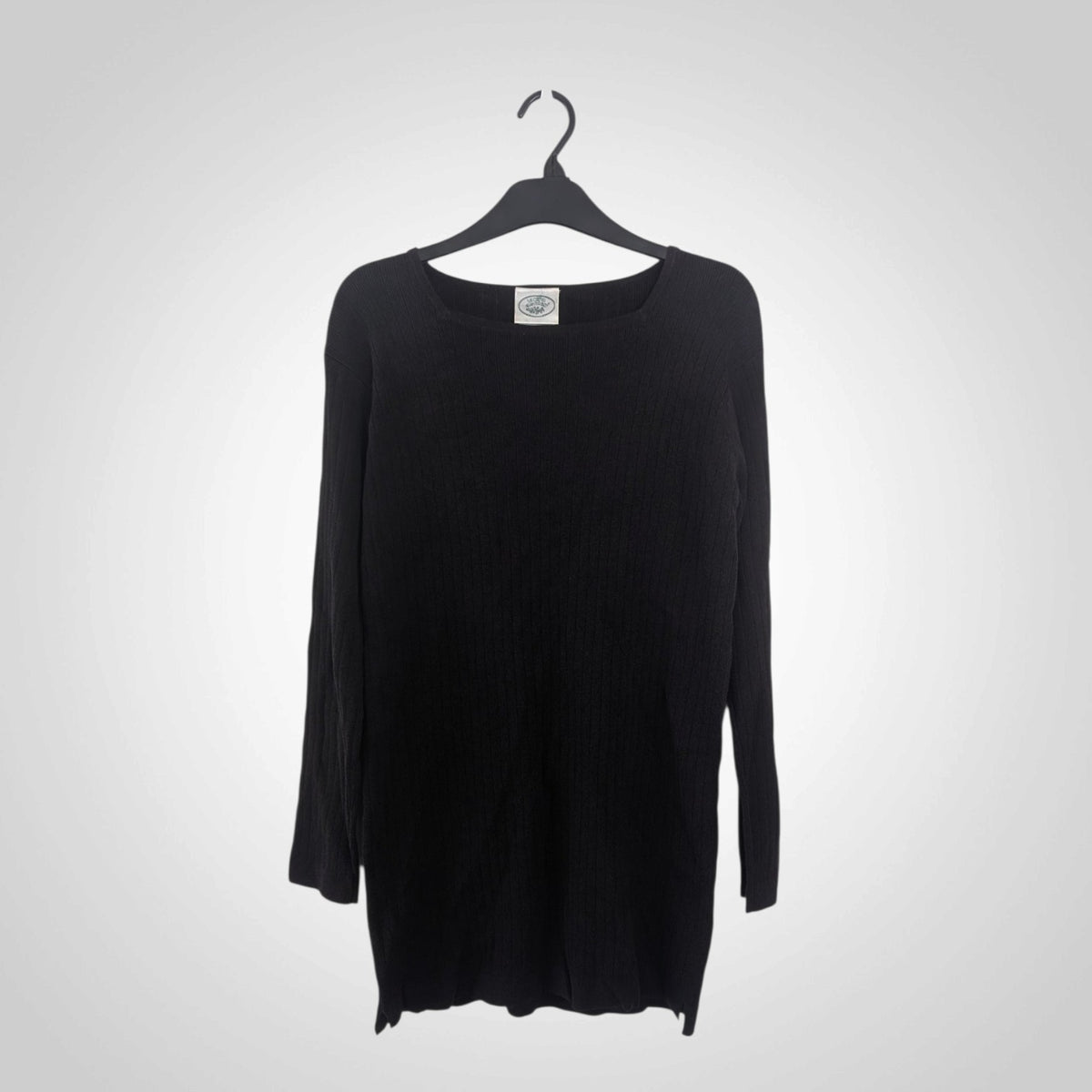 90s Laura Ashley Black Longline Top