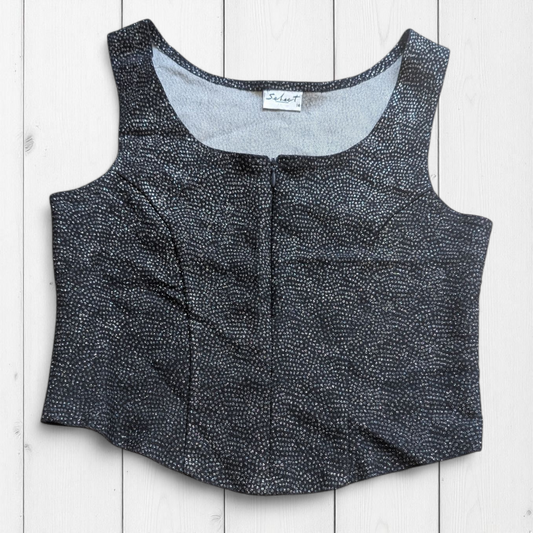 00's Glittery Party Top