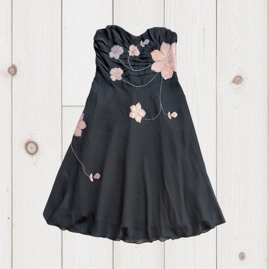 90s Dark Fairy Black Dress