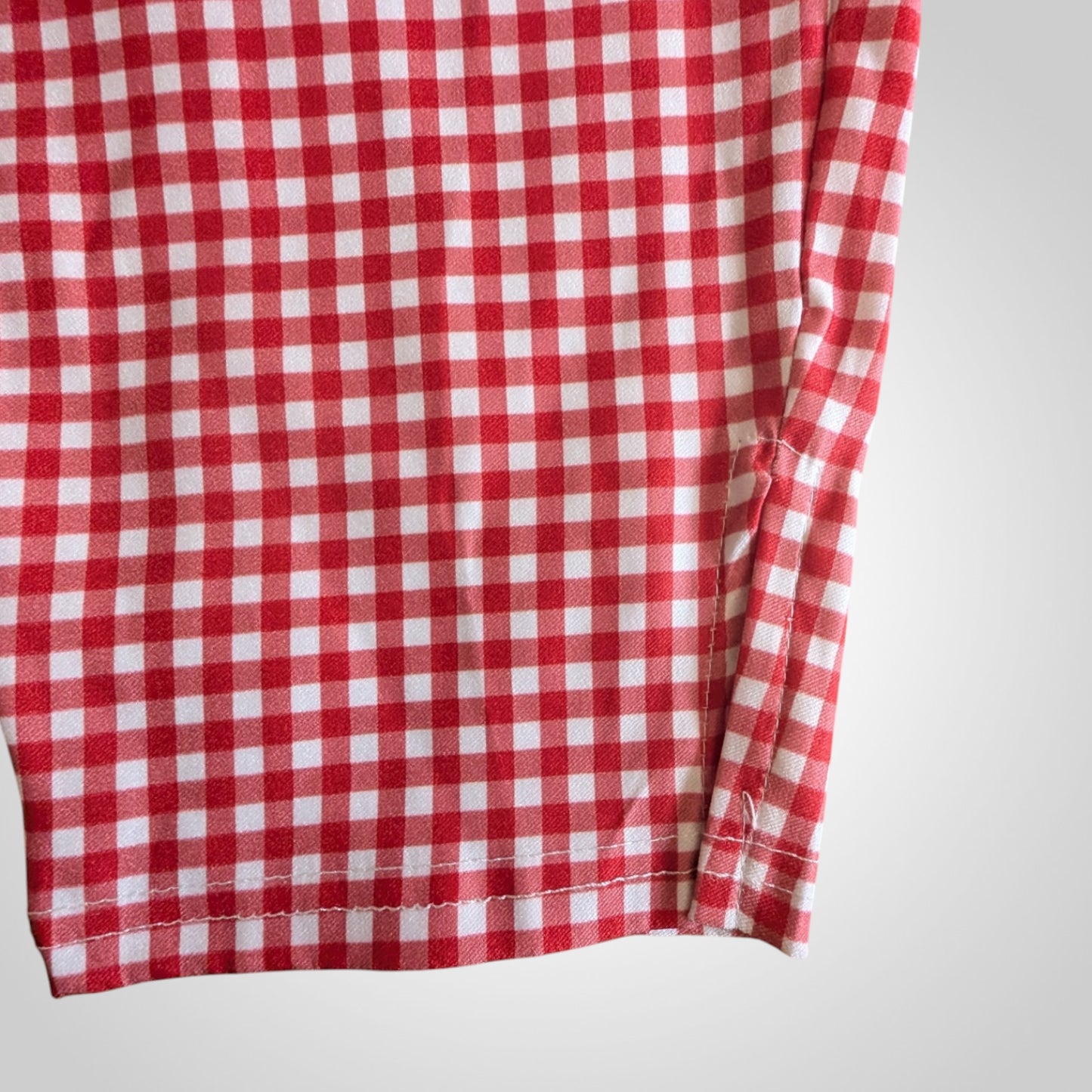 Red Gingham Capri Pants