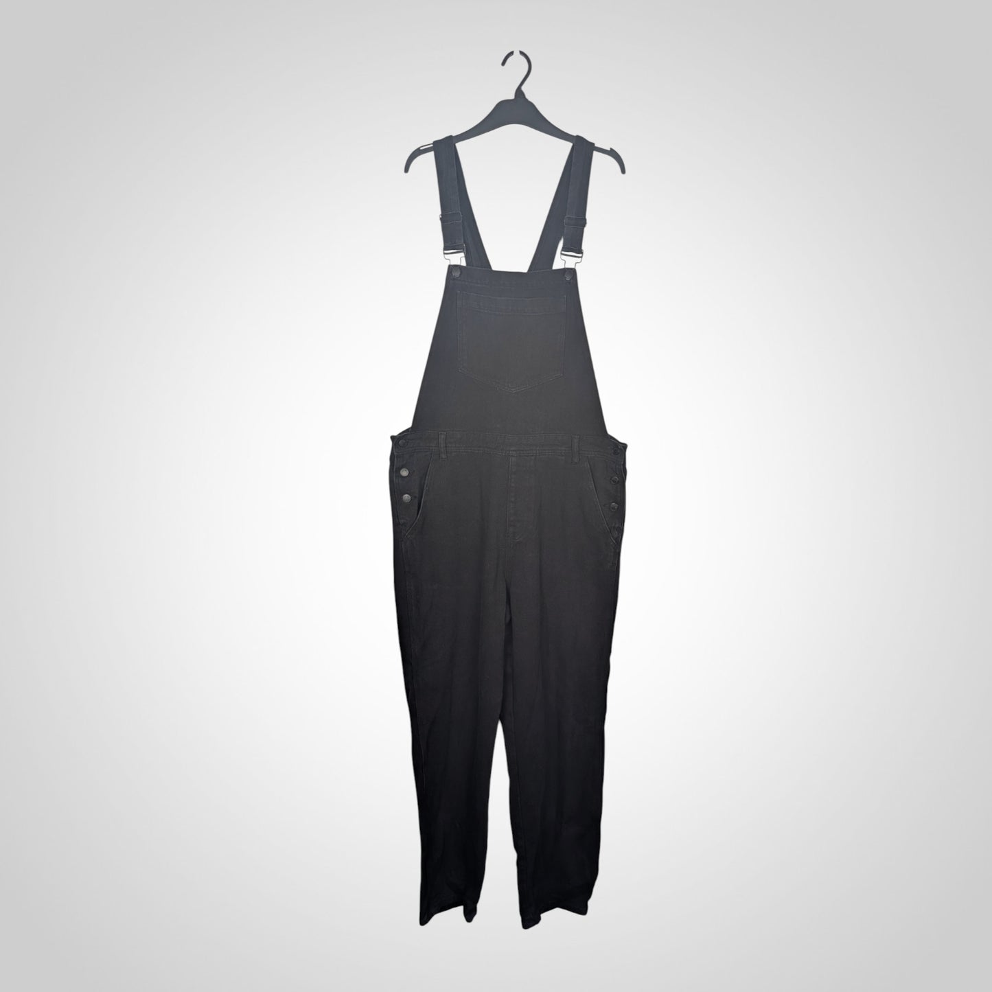 Lazy Oaf Black Denim Overalls