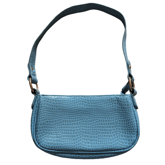 90's Blue Snakeskin Bag