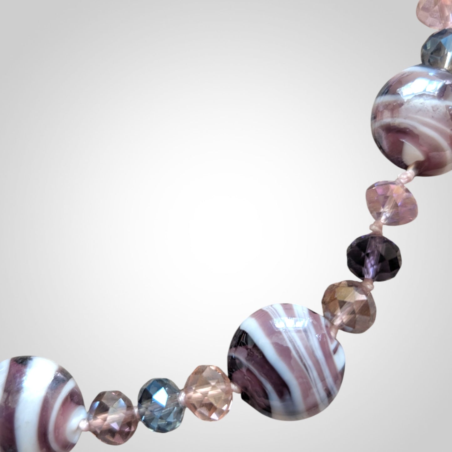 Purple Zebra Statement Necklace