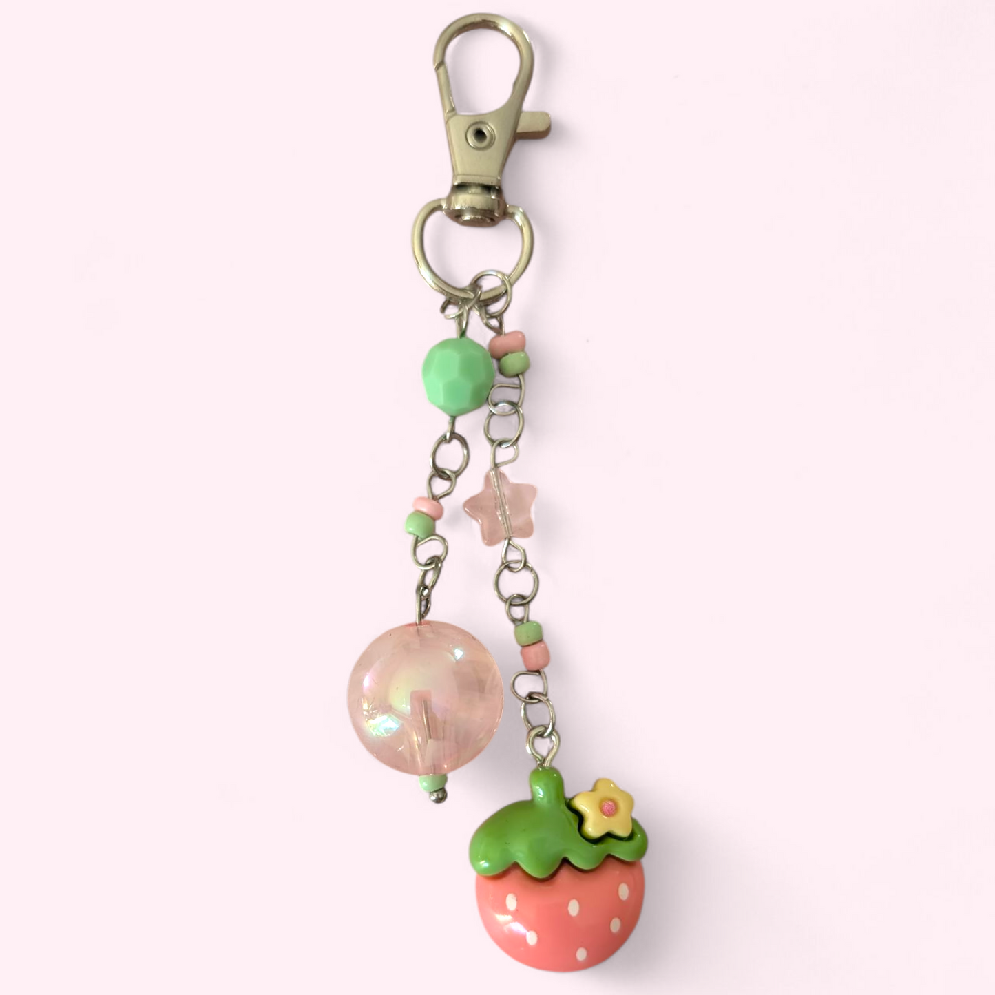 Strawb Matcha Babies Bag Charm