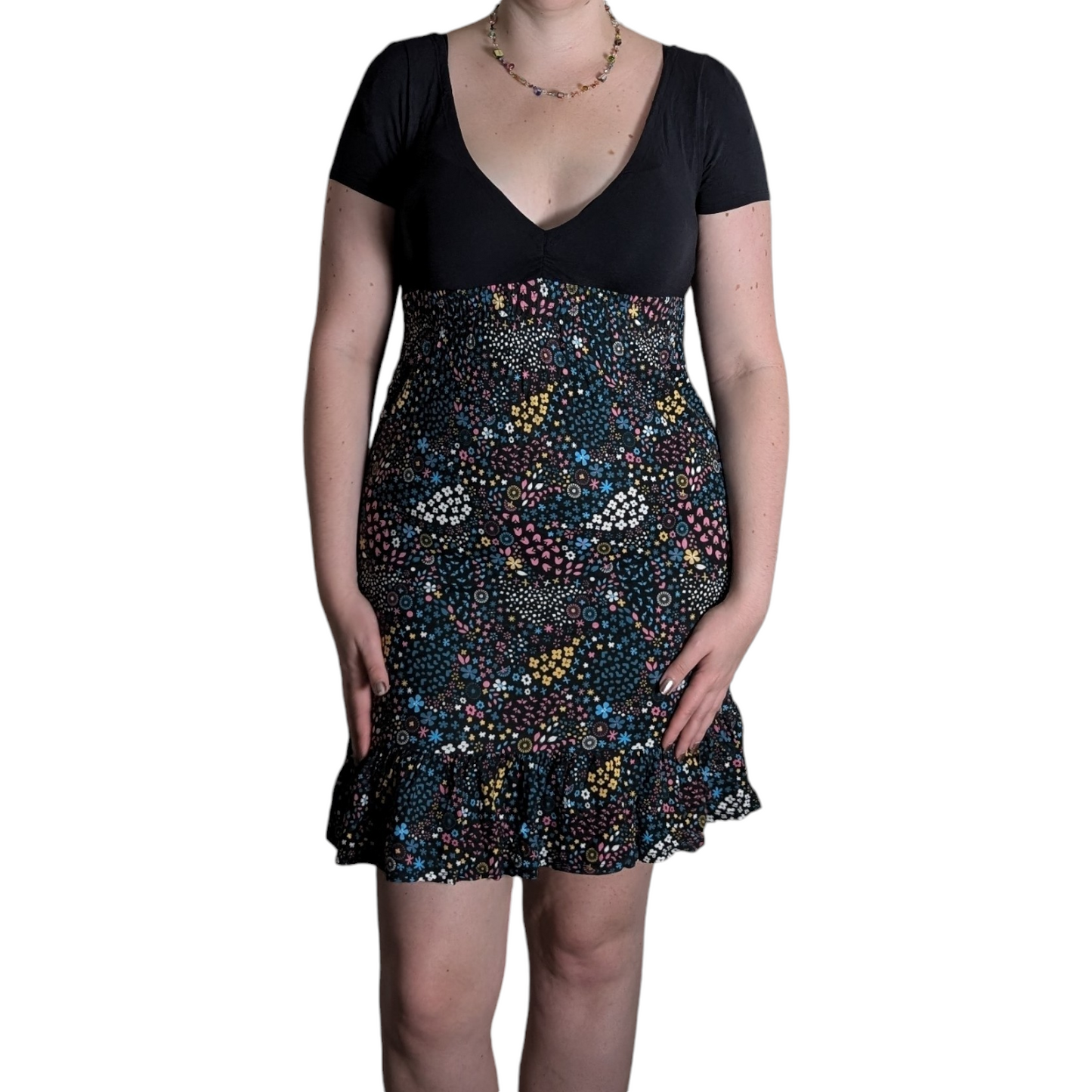 00's Animal Floral Dress