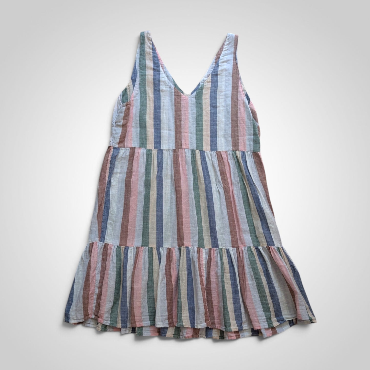 Boho Multicolour Striped Sundress