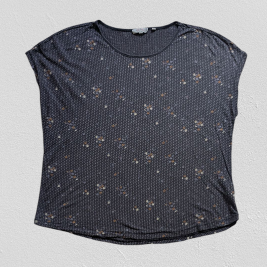 Navy Floral Tee