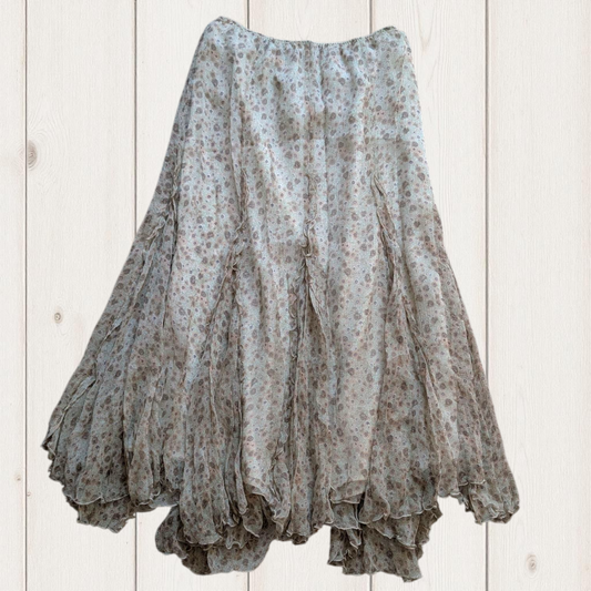 00's Silk Ruffle Fairy Skirt